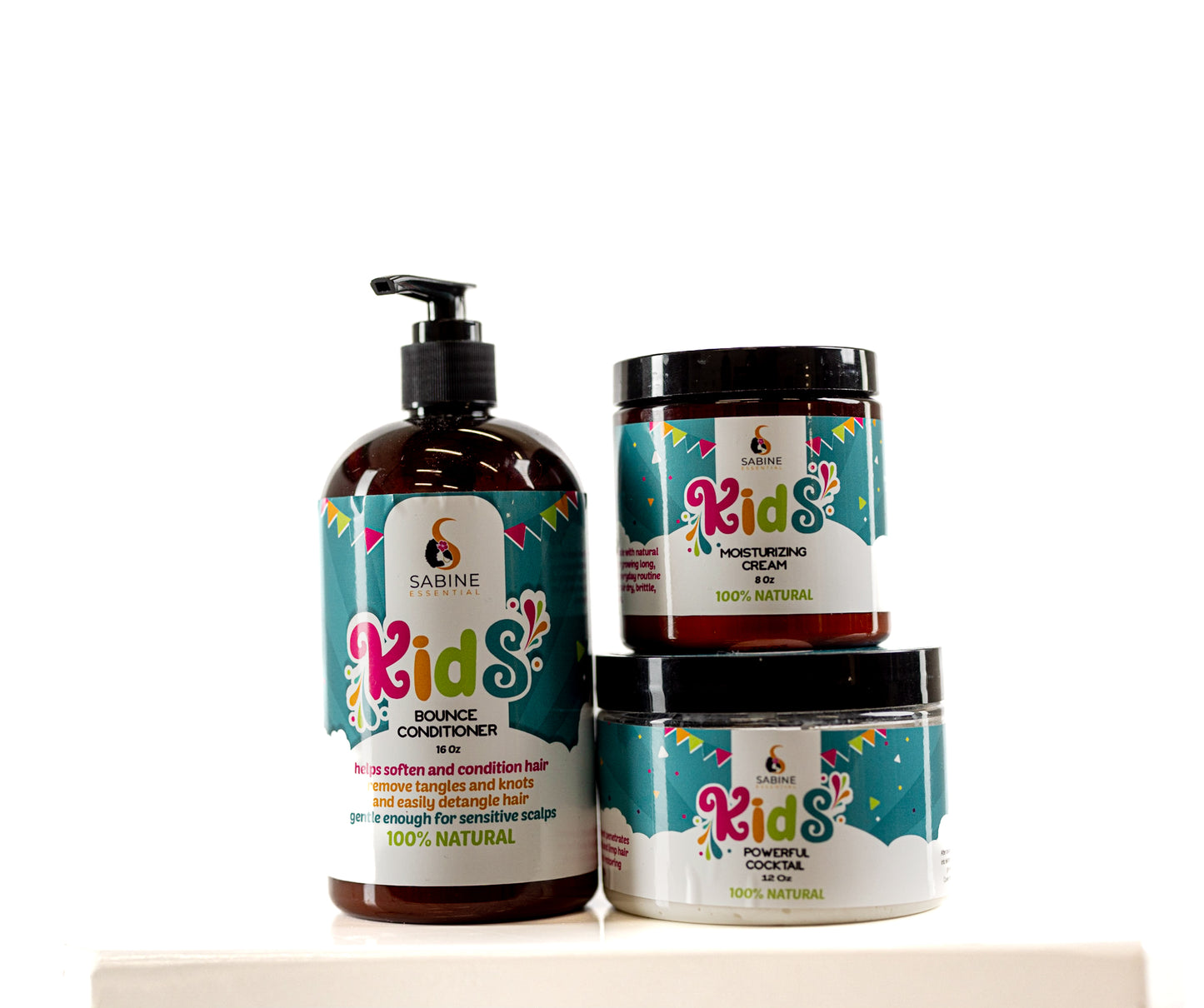 Kids Hair Care Bundle (Kids Bounce Conditioner, Kids Moisturizing Cream & Kids Powerful Cocktail)